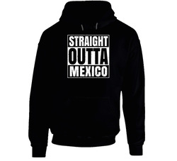 Straight Outta Mexico Indiana City Compton Parody Grunge Hoodie