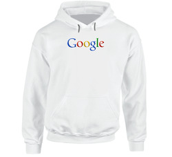 Google Logo White Men's Hoodie