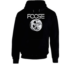 Tee Foose SS Classic Chrome Nitrous Racing Cars Velg Black T-shirt Size S - 6XL Hoodie