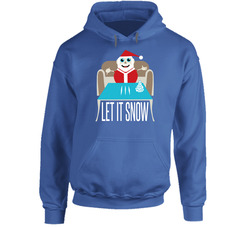 Walmart Let It Snow Snowman Ugly Sweater Parody Party Hoodie