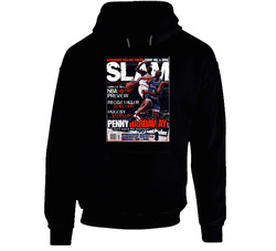 Slam Magazine Issue 8 Penny Hardaway Popular Basketball Magazine Grunge Look Hoodie