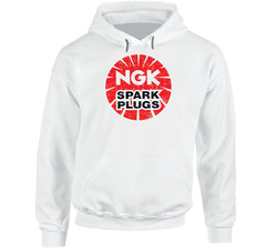 Ngk Spark Plugs Automobile Car Truck Motorcycle Auto Parts Cool Distressed Style Brand Logo Emblem Hoodie