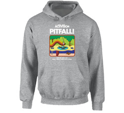 Pitfall, T-Shirt, Classic, Game, Video, Atari, Activision, Retro, 1980's Hoodie