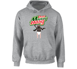 Puppy Monkey Baby Funny Mountain Dew Kickstart Superbowl Commercial Hoodie