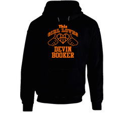 Devin Booker This Girl Loves Heart Phoenix Basketball Hoodie