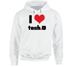 I Love Heart Tosh O Tv Show Hoodie