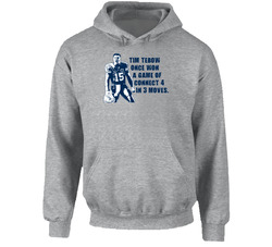 Tim Tebow Football Connect Four Quote Hoodie