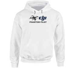White Dji Phantom Pilot Hoodie