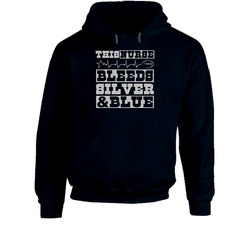 This Nurse Bleeds Silver and Blue Football T Shirt - Dallas Cowboys Team Colors Hoodie