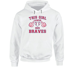 This Girl Loves Her Atlanta Braves Heart Baseball Hoodie
