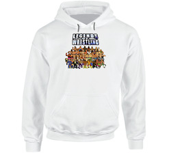 1989 Retro Cartoon Legends Wrestling Roster Hoodie