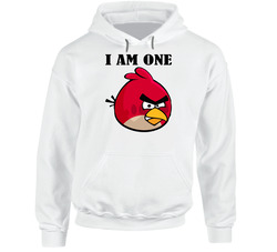 Angry Birds Video Game I Am One Angry Bird Hoodie