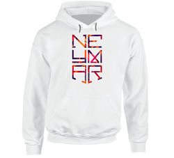 Neymar Junior Logo Standard White Hoodie