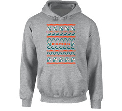 Dolphins Football Ugly Christmas Sweater T Shirt - Miami Dolphins Team Colors Hoodie
