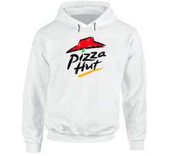 Pizza Hut Fast Food Restaurant Distressed Look Hoodie