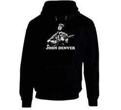 John Denver Country Folk Song Black Hoodie