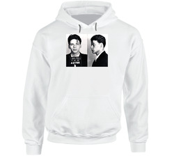 Frank Sinatra Retro Arrested Celebrity Mugshot Vintage Grunge Look Hoodie