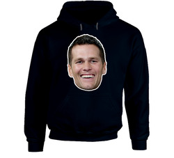 Tom Brady Face Head Cut Out Hoodie