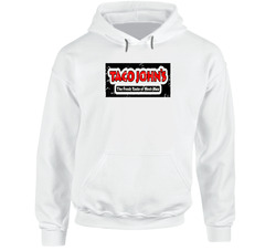 Taco Johns Fast Food Restaurant Distressed Look Hoodie