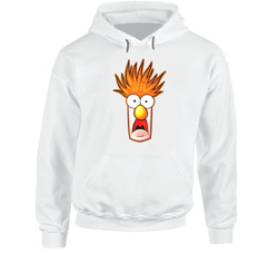 New Beaker Muppets Meep White Hoodie