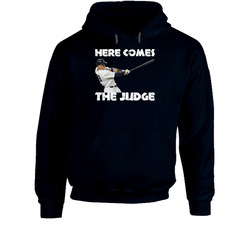 Aaron Judge New York Baseball Ny Here Comes The Judge Mlb Hoodie