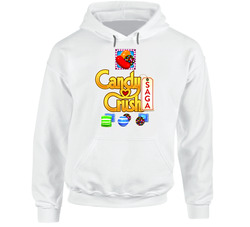 New Candy Crush Saga Apple Iphone Samsung Galaxy White Hoodie
