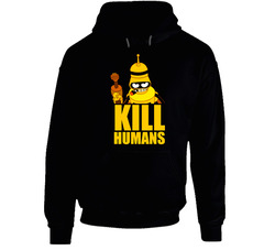 Kill Humans Evil Robot Bender Futurama Black Hoodie