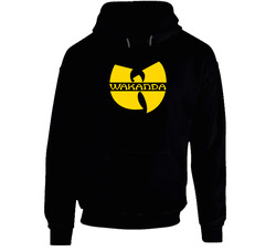 Marvel Comics Wu-tang Clan Logo Mashup Funny Black Panther's Rap Hoodie