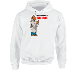 Take A Bites Out Of Crime Mcgruff Retro Funny Hoodie