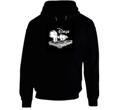 Dj Mickey Mouse Dope Graphic Tee Gildan 100 % Cotton Hoodie