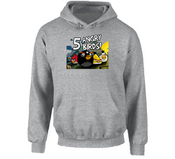 Five Angry Birds Video Game Hoodie