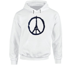 Eiffel Tower Peace Symbol Hoodie