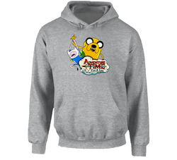 Adventure Time With Finn And Jake Cartoon Hoodie