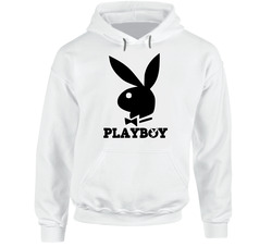 Playboy Bunny Logo Rip Hugh Hefner Hoodie