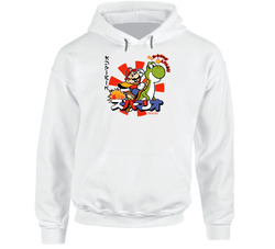 Super Mario Japanese  Retro Video Game Hoodie