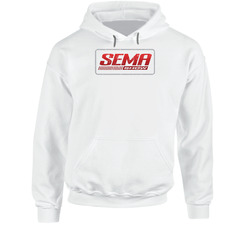 Sema Show Auto Automobile Car Truck Motorcycle Parts Cool Distressed Style Brand Logo Emblem Hoodie
