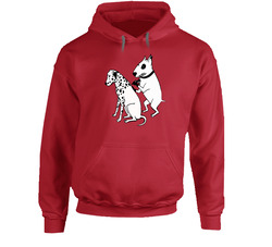 Dalmatian Dog, Tattoo Funny Bull Terrier Hoodie