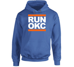 Run Okc Oklahoma City Loud City Basketball Hoodie