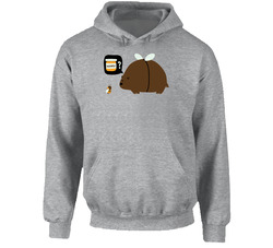 Honey Bear Bee Funny Cartoon Hoodie