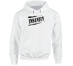Insanity Muscle Workout Logo Gym Hoodie