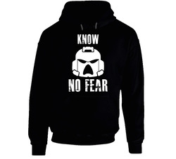 Warhammer 40k Space Marines Know No Fear Tee Black Hoodie