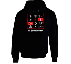Pirate Flags No Quarter Given Black  Unisex Hoodie