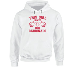This Girl Loves Her St. Louis Cardinals Baseball Heart Hoodie