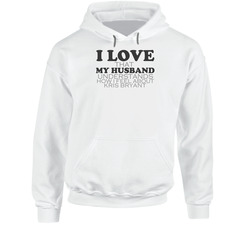 I Love My Husband Kris Bryant Chicago Funny Baseball Hoodie