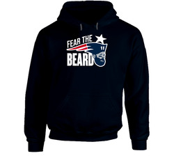 Fear The Beard Julian Edelman New England Football Fan Hoodie