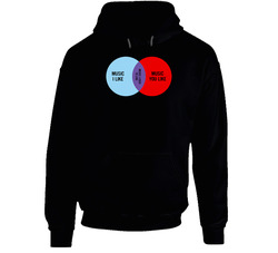 Music I Like Music You Like Venn Diagram Fun The It Crowd Show Hoodie
