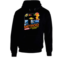 Metroid Nes Box Art Video Game Hoodie