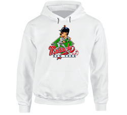 Don Mattingly Retro Baseball Caricature Hoodie