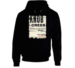 Knob Creek Bourbon  Alcohol Drinking Gift Distressed Look Hoodie