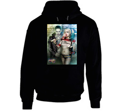 Joker And Harley Quinn The Happy Couple Suicide Squad Movie Hoodie